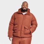 Men's Big Heavy Puffer Jacket - All In Motion Brown