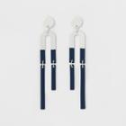 Multi Drop Post Top Earrings - Universal Thread Blue/silver