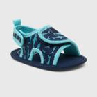 Ro+me By Robeez Baby Boys' Shark Ankle Strap Sandals - 6-12m, Blue/blue