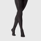 Women's Cable Sweater Tights - A New Day Black