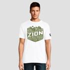 Hanes Men's Short Sleeve National Parks Zion Graphic T-shirt - White