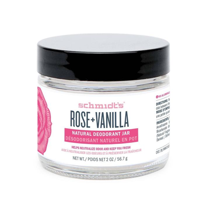 Schmidt's Deodorant Jar - Rose And Vanilla