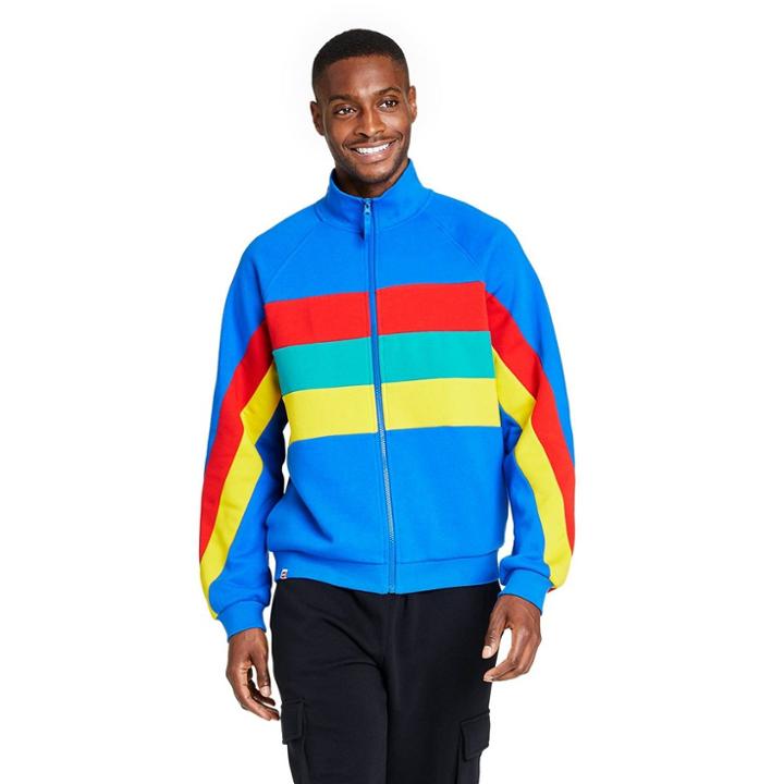 Men's Color Block Stripe Zip-up Track Jacket - Lego Collection X Target Blue