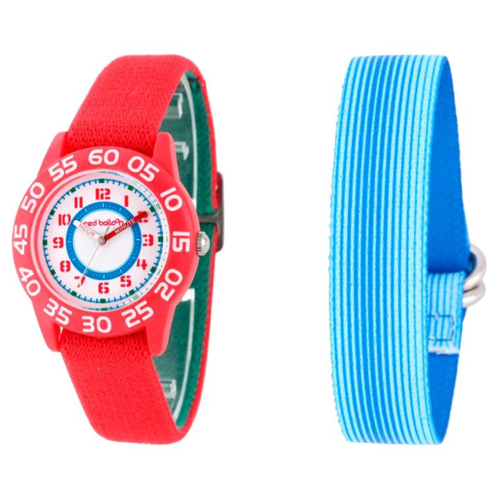 Disney Boys' Red Balloon Red Plastic Time Teacher Watch - Red