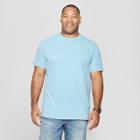 Men's Big & Tall Regular Fit Short Sleeve Novelty Crew T-shirt - Goodfellow & Co Hawaiian Blue