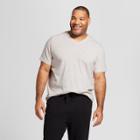 Men's Big & Tall Standard Fit Short Sleeve V-neck T-shirt - Goodfellow & Co Sour Cream