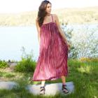 Women's Striped Sleeveless Trapeze Dress - A New Day Purple
