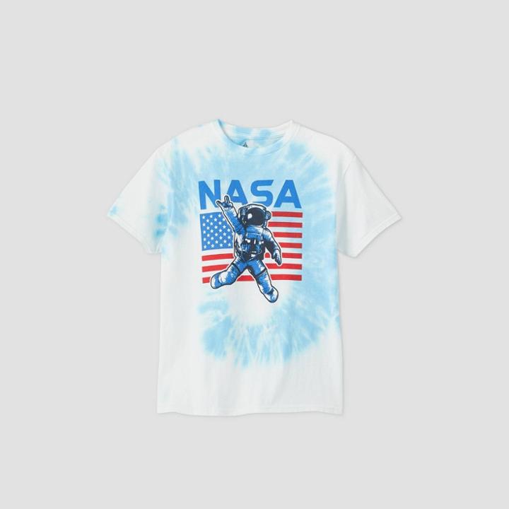 Boys' Nasa Tie-dye T-shirt - White