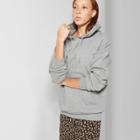 Women's Oversized Fleece Hoodie - Wild Fable Heather Gray