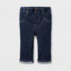 Baby Boys' Dark Wash Skinny Jeans - Cat & Jack Dark Denim 12m, Boy's, Blue