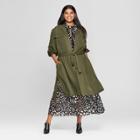Women's Plus Size Trench Coat - Who What Wear Olive