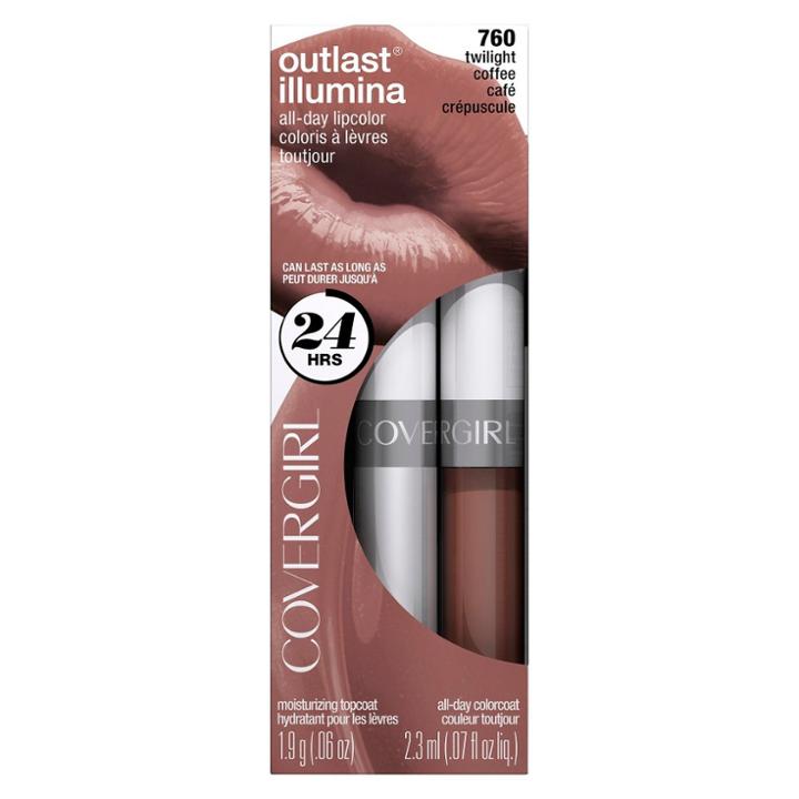 Covergirl Outlast Longwear Lipstick 760 Twilight Coffee .13oz, Twilight Coffee