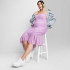Women's Sleeveless Mesh Dress - Wild Fable Mauve Floral 1x, Pink Floral