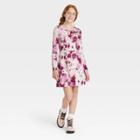 Girls' Skater Long Sleeve Dress - Art Class