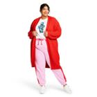 Women's Plus Size Textured Cardigan - Lego Collection X Target Red