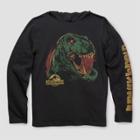 Boys' Jurassic World Dark Hooded T-shirt - Black