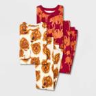 Carter's Just One You Boys' 4pc Bear/moose 100% Cotton Pajama Set