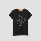 Girls' Short Sleeve Unicorn Ghost Graphic T-shirt - Cat & Jack Black