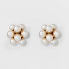Target Simulated Pearl Stud Earrings - A New Day Gold