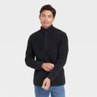Men's Polar Fleece High Neck 1/2 Zip Sweatshirt - Goodfellow & Co Black