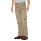 Dickies Men's Relaxed Straight Fit Twill Double Knee Work Pants- Desert