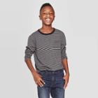 Boys' Long Sleeve T-shirt - Cat & Jack Black S, Boy's,