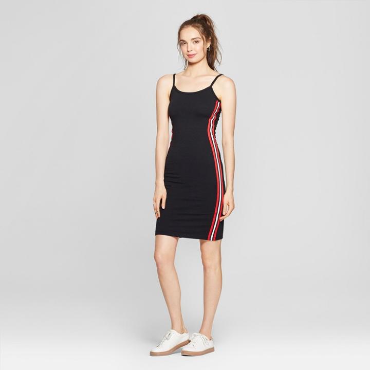 Women's Side Taping Midi Dress - Almost Famous (juniors') Black