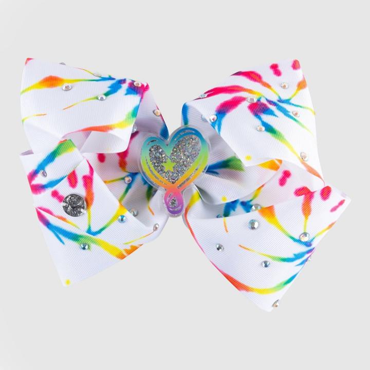 Girls' Jojo Siwa Tie-dye Bow Hair Clip With Glitter