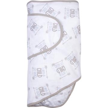 Miracle Blanket Swaddle Wrap - Child Of God Gray