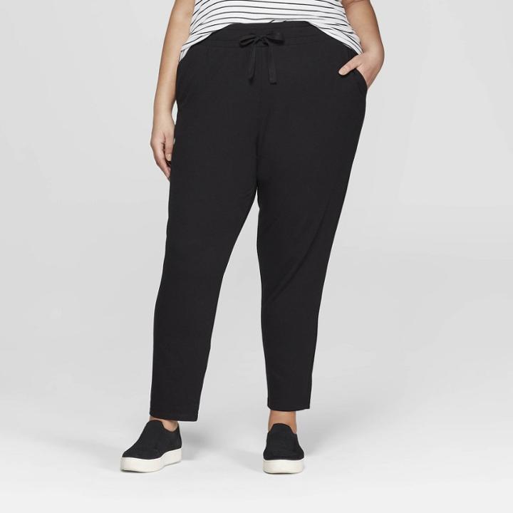 Women's Jogger Pants - Ava & Viv Black