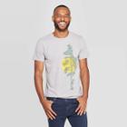 Men's Tree Print Standard Fit Short Sleeve Crew Neck T-shirt - Goodfellow & Co Gray S, Men's,