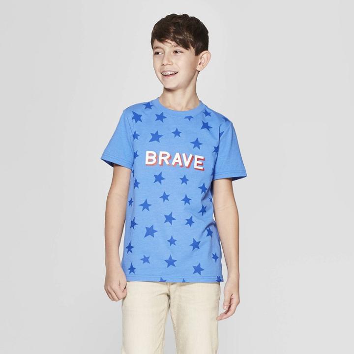 Boys' Short Sleeve Brave Graphic T-shirt - Cat & Jack Blue