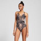 Sunn Lab Swim Women's Palm Strappy One Piece Swimsuit - Black/sand