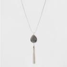 Tear Drop Chanel Long Necklace - A New Day