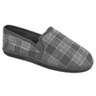 Men's Muk Luks Plaid Slip On - Gray