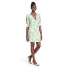 Floral Puff Sleeve Swing Dress - Rixo For Target Cream/green