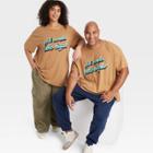 No Brand Latino Heritage Month Adult Gender Inclusive Plus Size Piel Rizado Short Sleeve Round Neck T-shirt - Tan