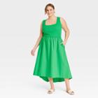 Women's Plus Size Sleeveless Ballet Dress - A New Day Green