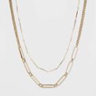 Two Row Layered Necklace - A New Day Gold