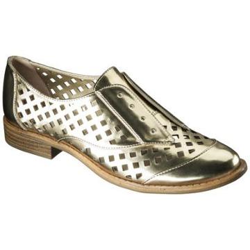Women's Sam & Libby Justine Perforated Oxfords - Gold