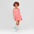 Girls' Long Sleeve Image Sequin Dress - Cat & Jack Coral