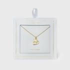 No Brand Gold Engraved 'always' Heart Necklace - Gold