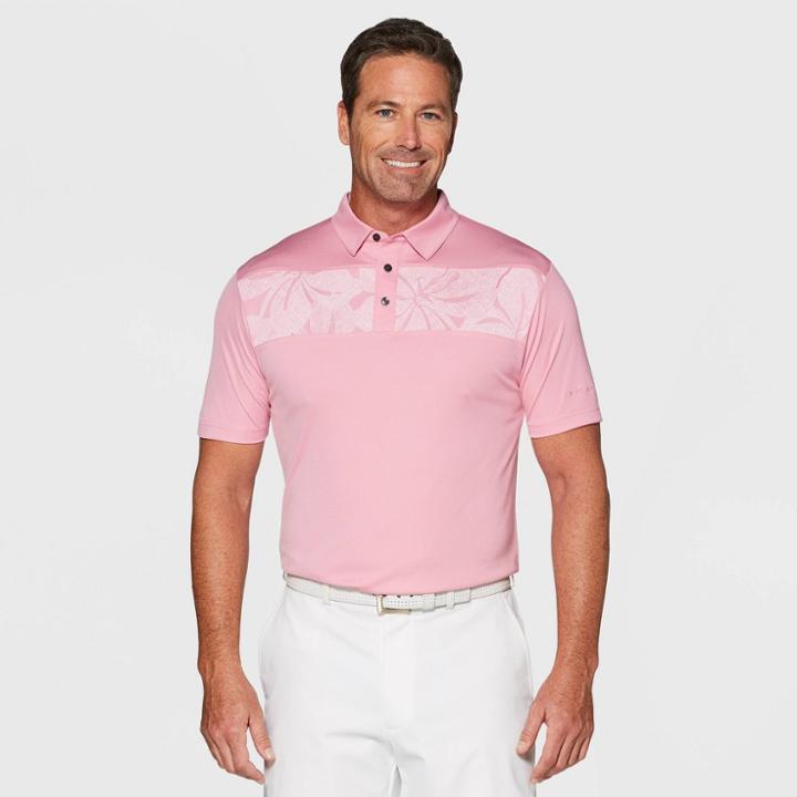 Jack Nicklaus Men's Oxford Polo Shirt - Fuchsia Pink