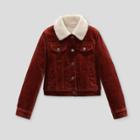 Girls' Sherpa Corduroy Jacket -cat & Jack Brick