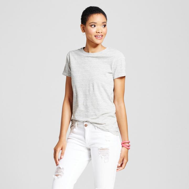 Women's Essential Short Sleeve Crew T-shirt - Mossimo Supply Co. Gray