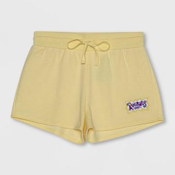 Women's Rugrats Fleece Shorts - Yellow