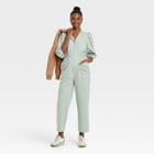 Women's Puff 3/4 Sleeve Boilersuit - Universal Thread Green