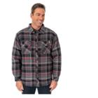 Dickies Men's Sherpa Lined Shirt Jackets - Charcoal/wine (grey/red) 883
