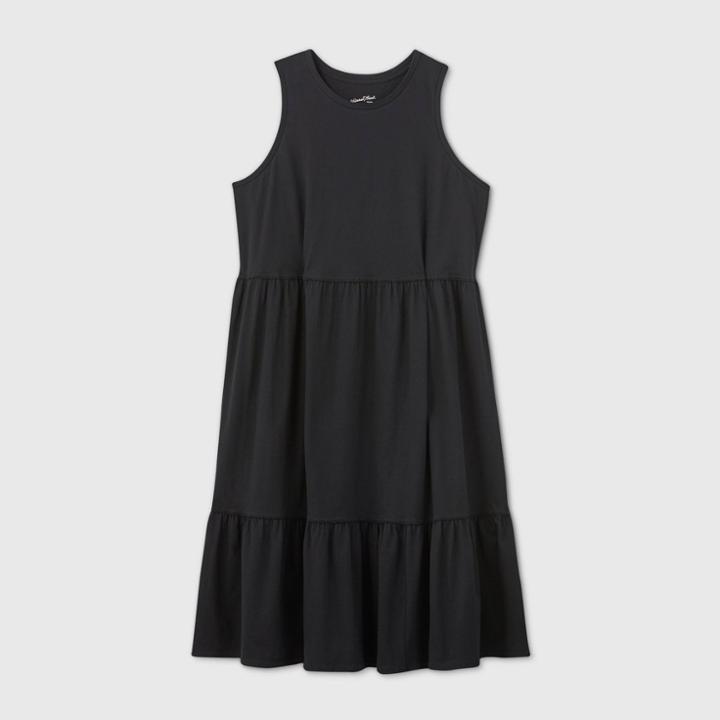 Women's Plus Size Sleeveless Dress - Universal Thread Black