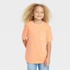 Boys' Washed Short Sleeve T-shirt - Art Class Orange